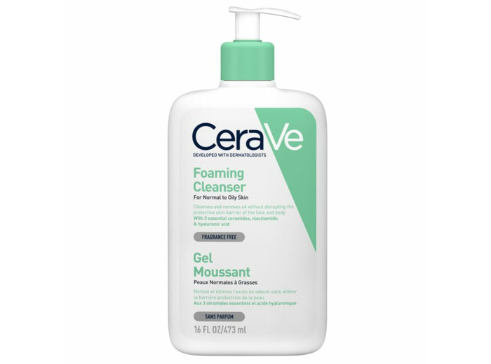 Gel Moussant Visage Et Cou Peaux Normales A Grasses 473 ml Cleanse Visage Cerave