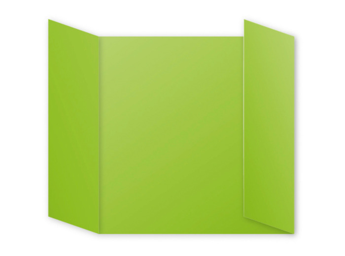 Cartes triptyques 160x160 mm "Pollen" - Vert menthe