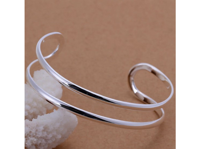 Bracelet double en argent