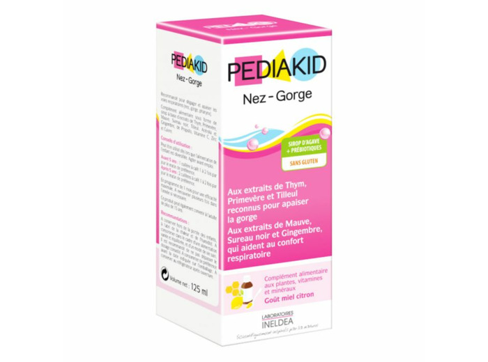 Nez-gorge Sirop Gout Miel Citron 125 ml Pediakid