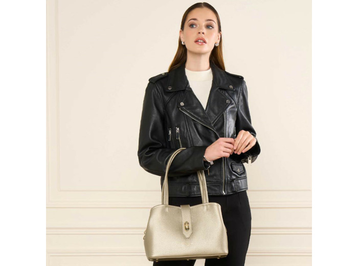 Lancaster Top Double Sac Porté Epaule 470-68 Champagne In Nude
