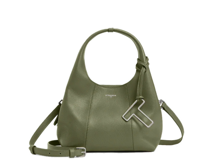 Le Tanneur Juliette Petit Sac A Main En Cuir Grainé Tilleul