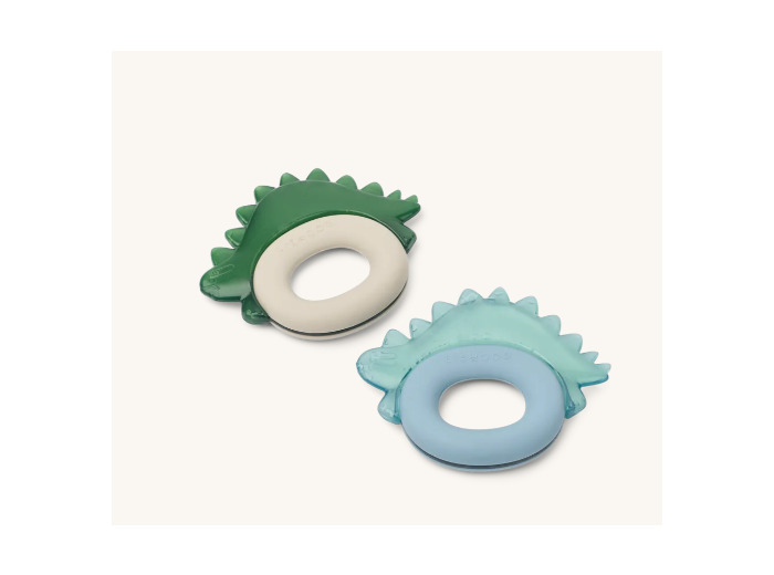 Anneau de dentition rafraîchissant Rita dino mix bleu vert