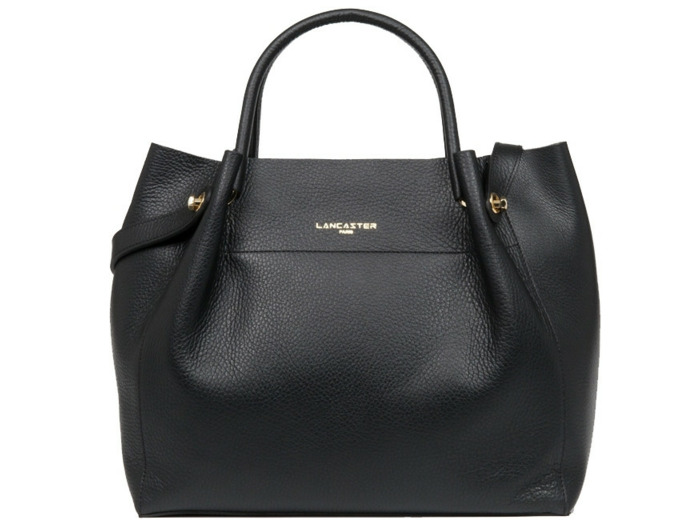 Lancaster Foulonne Double Cabas Louisa 470-20 Noir In Nat
