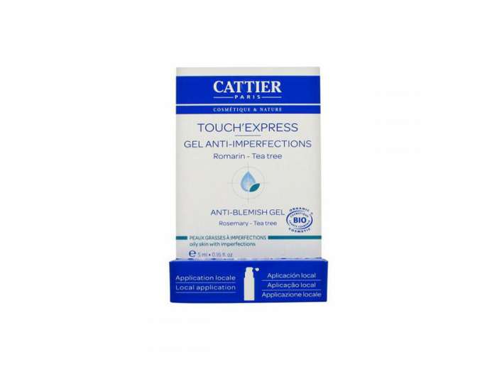 Touch'express Gel Anti-imperfections Peaux Grasses Bio 5ml Cattier