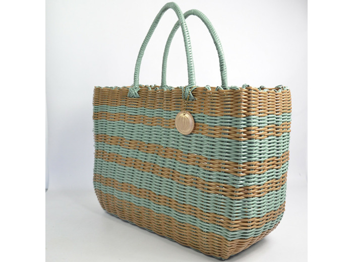 Le Voyage en Panier Luxidou Large Cabas Sauge Doré