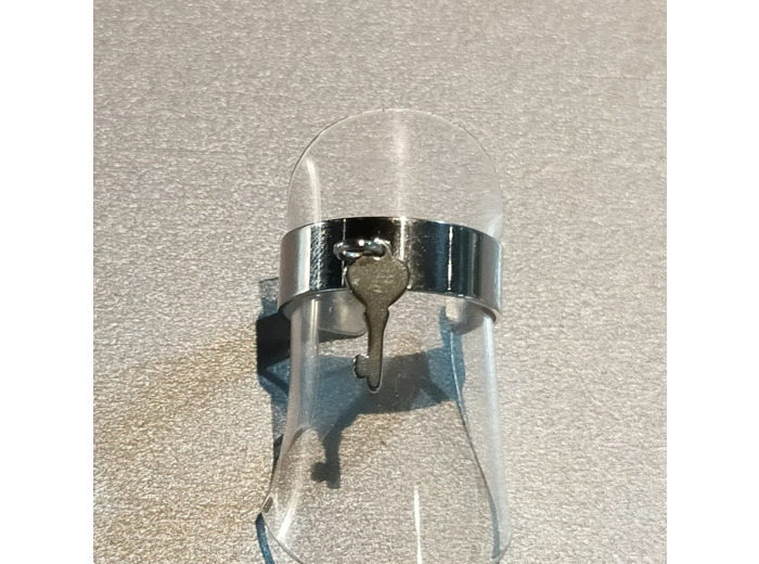 Bague breloque clé