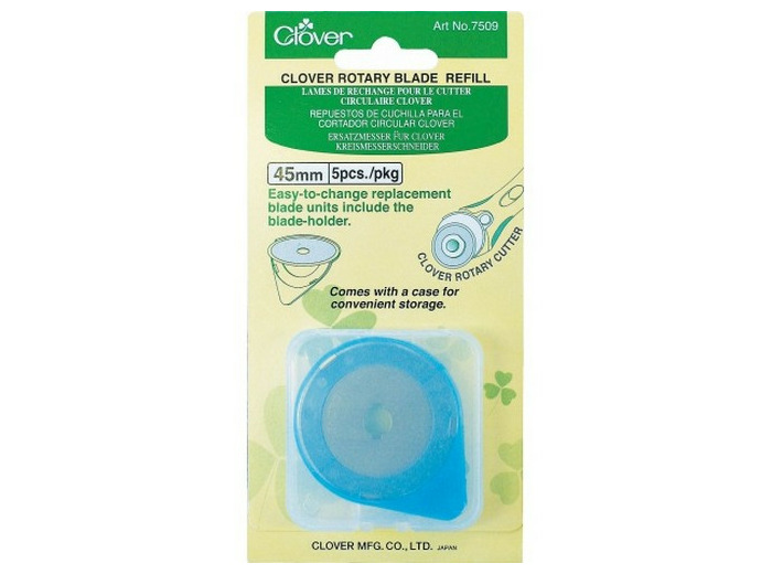 Lames de rechange pour cutter rotatif Clover 45 mm