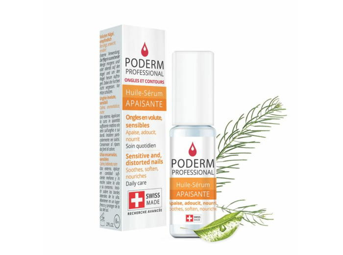 Huile-serum Apaisante Pour Ongles Sensibles 8ml Poderm