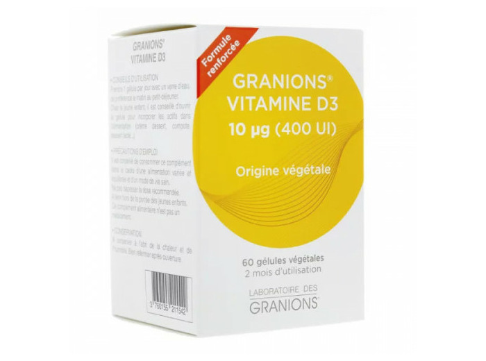 GRA VIT D3 10MG GELU BT60