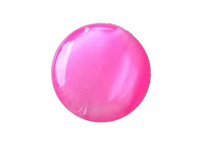 Bouton rose fuchsia 10 mm