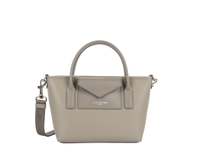 Lancaster Maya Double Kba Sac A Main 517-101 Galet Fonce