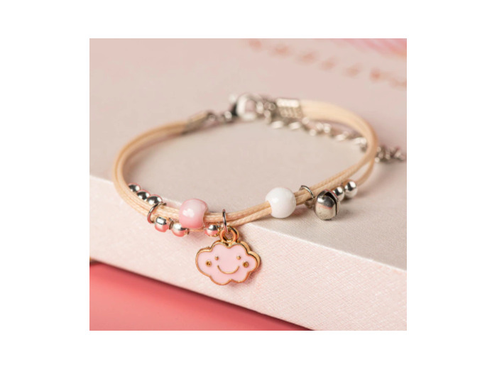 Bracelet enfant nuage rose