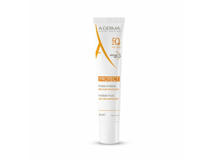 Protect Fluide Invisible Spf50+ Peaux Fragiles Mixtes A Grasses 40ml Protect A-Derma