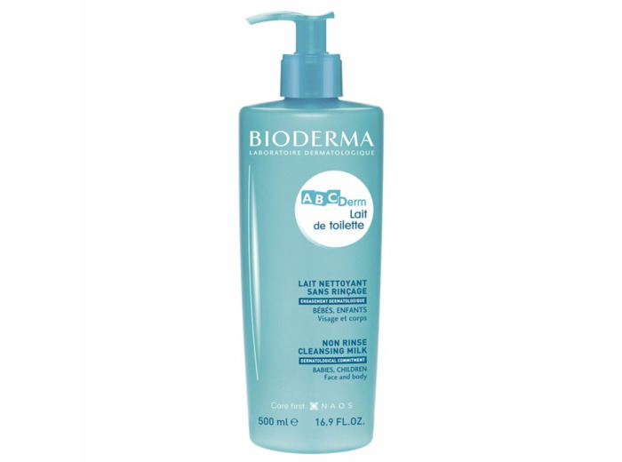 Lait de Toilette Sans Rinçage 500ml Abcderm Bébé et Enfants Bioderma