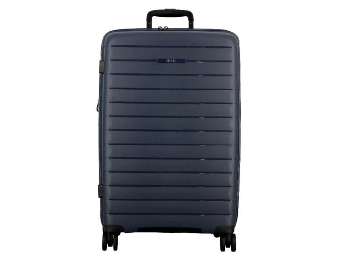 Jump Striper Valise 66cm 4 Roues Extensible Bleu Foncé