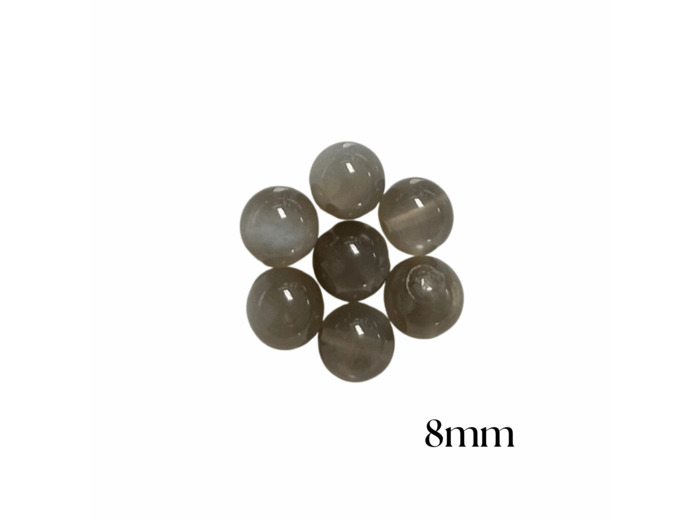 PERLES PIERRE DE LUNE NOIRE