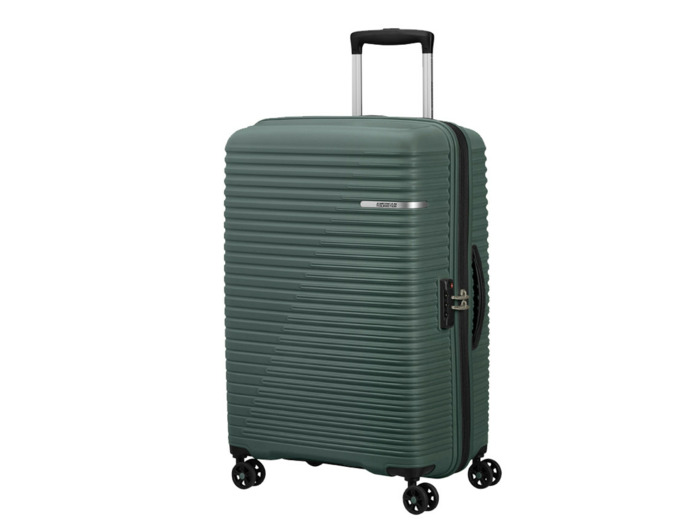 American Tourister Liftoff Valise 68cm Extensible 4 Roues TSA Dark Olive