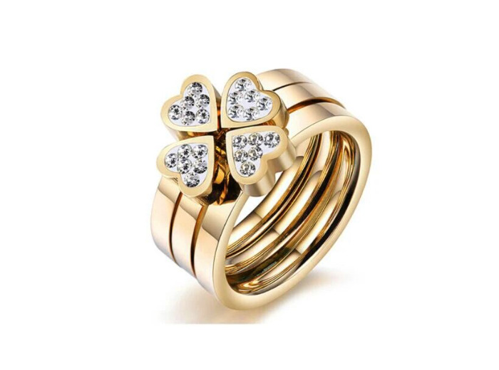 Bague trèfle 3 en 1