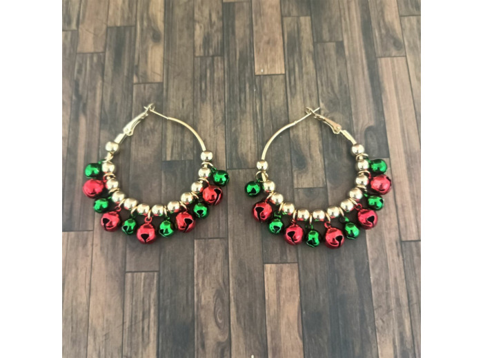 Créoles de Noel à grelots
