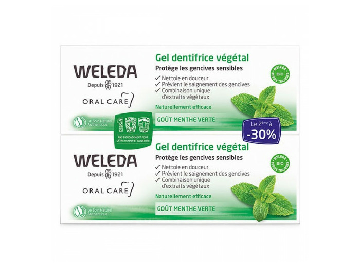 WELEDA GEL DENT VEGETAL LOT 75MLX2