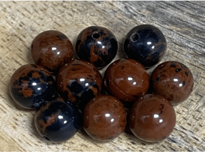 PERLE OBSIDIENNE ACAJOU