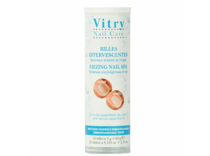 Blancheur Et Eclat De L'ongle 20 Billes Effervescentes Vitry
