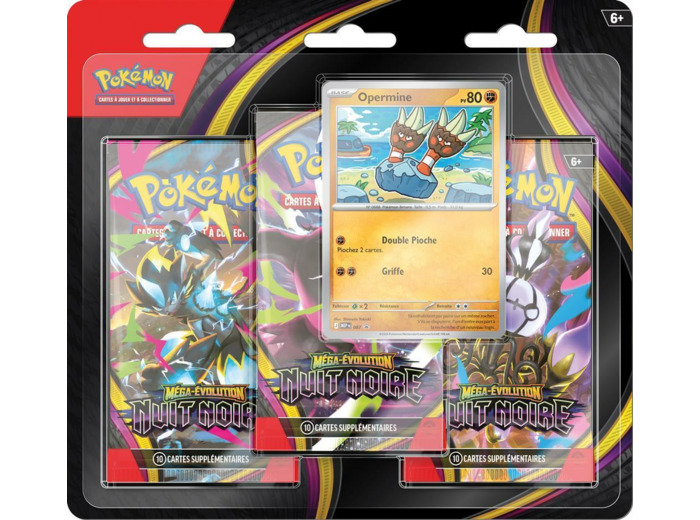 Pokémon ME05 : Nuit Noire - Pack de 3 boosters