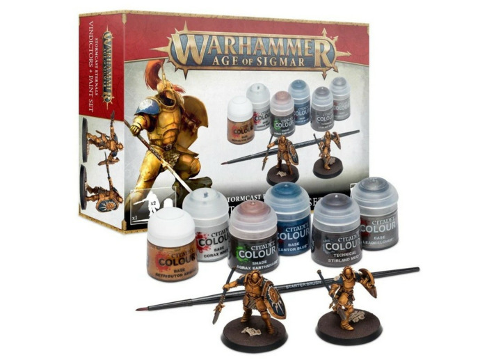 AOS stormcast vindictors + paint set