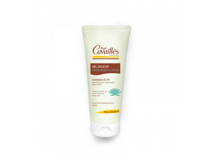 Gel Douche Extra-doux Fleur De Lotus 200ml Surgras Actif Rogé Cavaillès