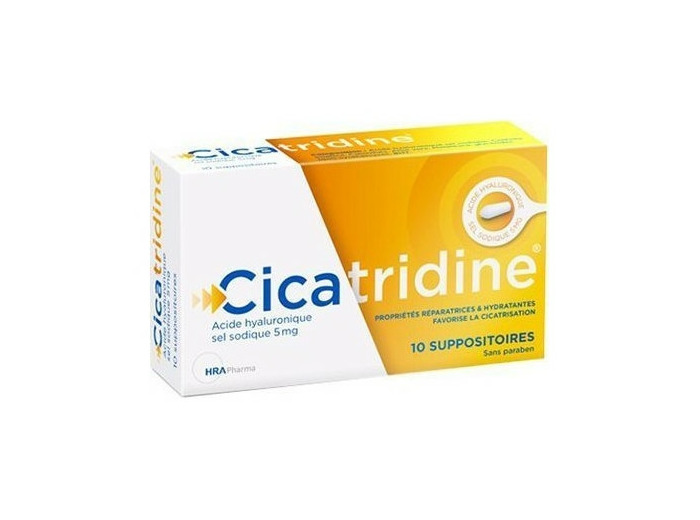 CICATRIDINE ACID HYAL SUPP 10