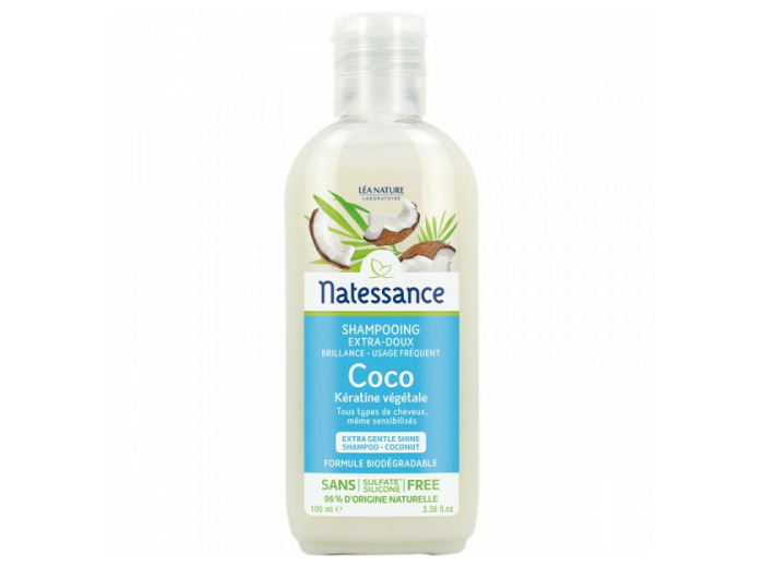 Shampooing Brillance Et Keratine Vegetale 100ml Coco Natessance