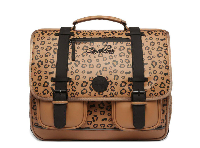 Caméléon Vintage North Cartable 41cm Tan Leopard
