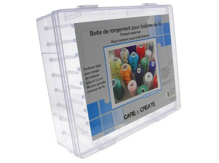 Boite de rangement pour bobines de fils