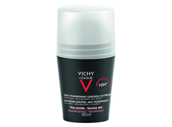 Déodorant Anti Transpirant Efficace 72h Contrôle Transpiration 50ml Homme Vichy