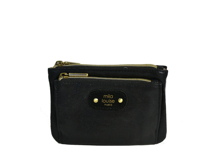 Mila Louise Paloma LX1 Porte-Monnaie Irisé Noir