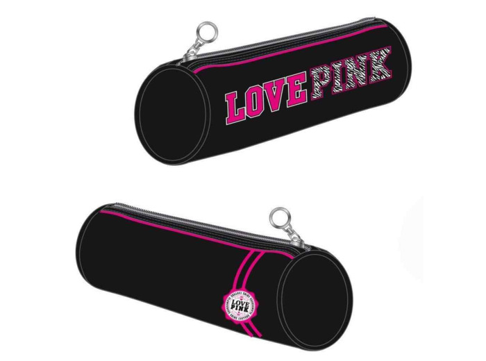 Fourre-tout rond "Love Pink"