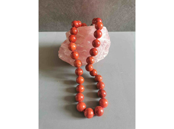 Collier corail naturel perles 16mm olpa1850 à 1853