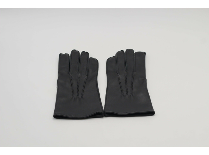 Gants cuir noir