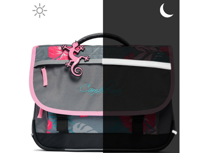 Caméléon Basic Actual Cartable 38cm 2 Compartiments Grey Palm