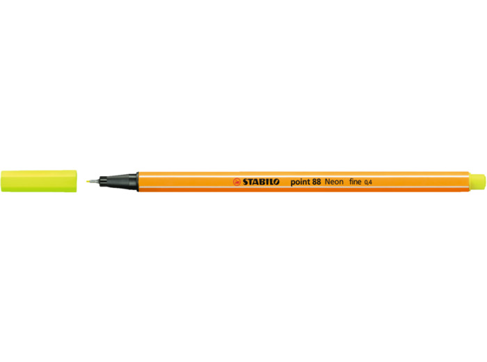Feutre stabilo Point 88 - Jaune Fluo