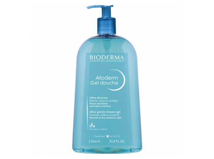 Gel douche doux visage et corps 1L Atoderm Peaux sensibles Bioderma