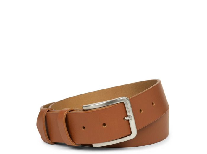Lancaster Ceinture en Cuir Végétal Homme 601-12 Camel L
