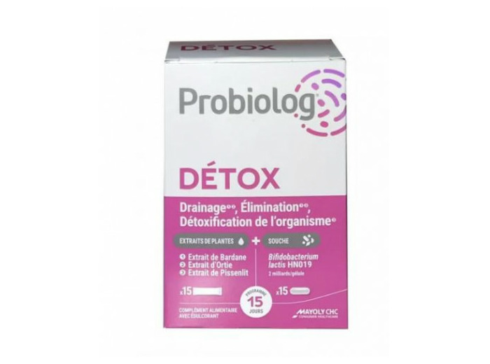 Probiolog Detox 15 sticks et 15 gélules Mayoly Spindler
