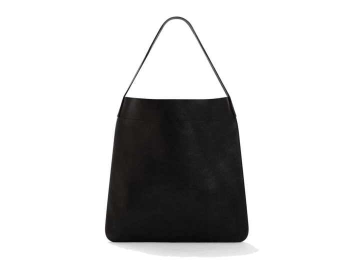 Gérard Darel Lady Sac Hobo Cuir Grainé Noir Or