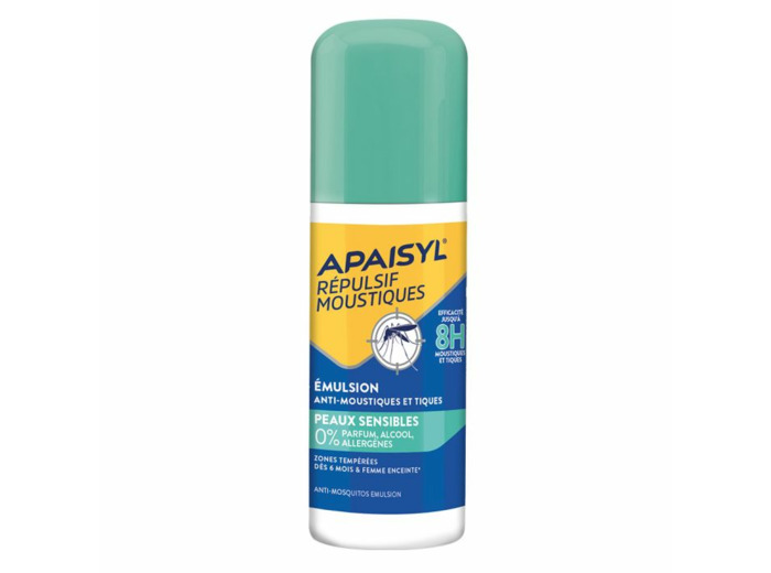 Anti-moustiques Emulsion Peaux Sensibles Des 12 Mois 90ml Apaisyl