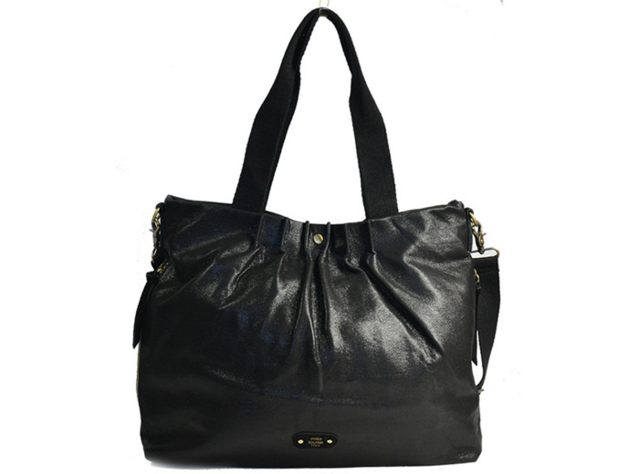 Mila Louise Maena LX1 Sac Shopping Irisé Noir