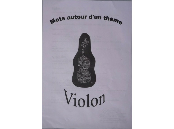 Grille broderie, Violon