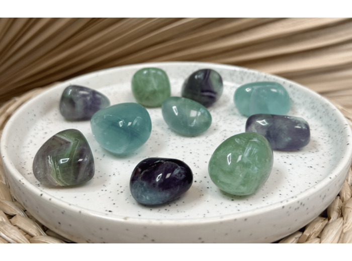 FLUORITE PIERRE ROULEE
