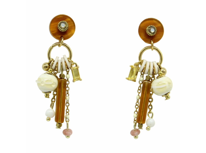 Boucles d'oreilles pampilles Murano DUNE